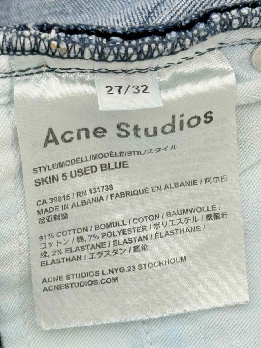 Pre - loved ACNE STUDIOS Blue Size 27 Jeans at Reems Closet