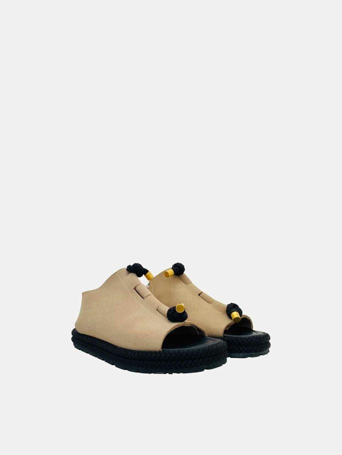 Pre-loved ACNE STUDIOS Corda Beige Rope Strap Sandals from Reems Closet