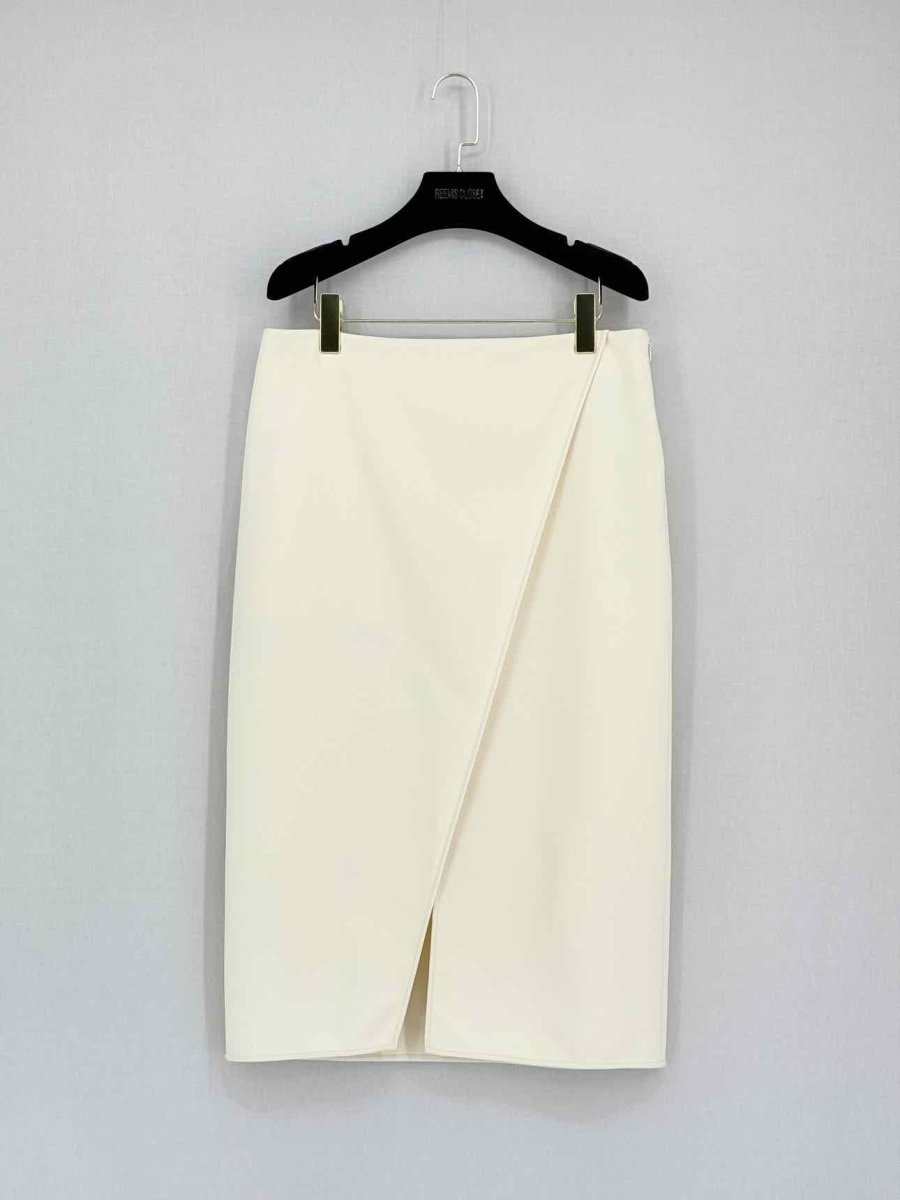 Pre-loved ACNE STUDIOS Pau Split Cream Size US 6 Midi Skirt at Reems Closet