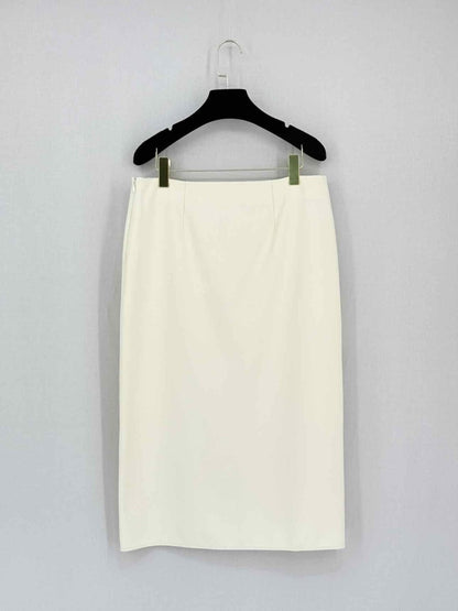 Pre-loved ACNE STUDIOS Pau Split Cream Size US 6 Midi Skirt at Reems Closet