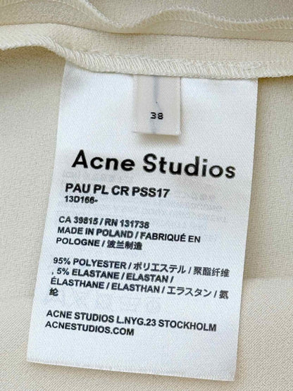 Pre-loved ACNE STUDIOS Pau Split Cream Size US 6 Midi Skirt at Reems Closet