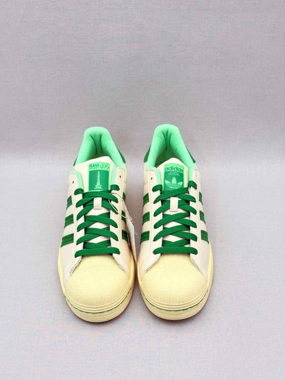 Pre - loved ADIDAS Superstar Ravi Beige & Green Size EU 44 Sneakers at Reems Closet