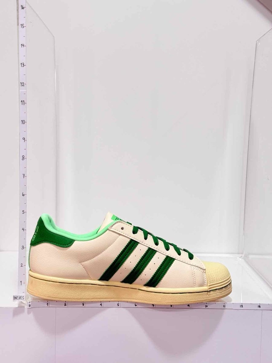 Pre - loved ADIDAS Superstar Ravi Beige & Green Size EU 44 Sneakers at Reems Closet