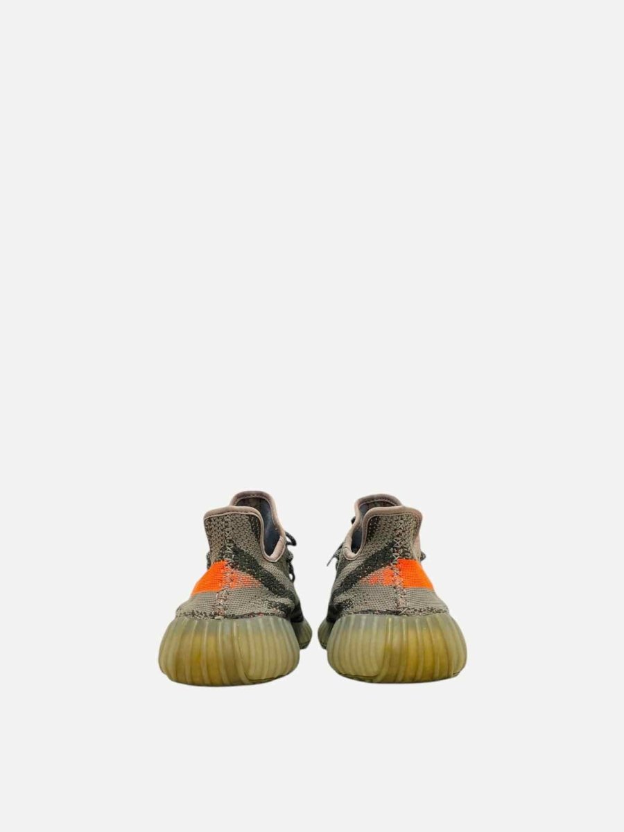 Pre - loved ADIDAS Yeezy 500 Grey w/ Orange Sneakers at Reems Closet