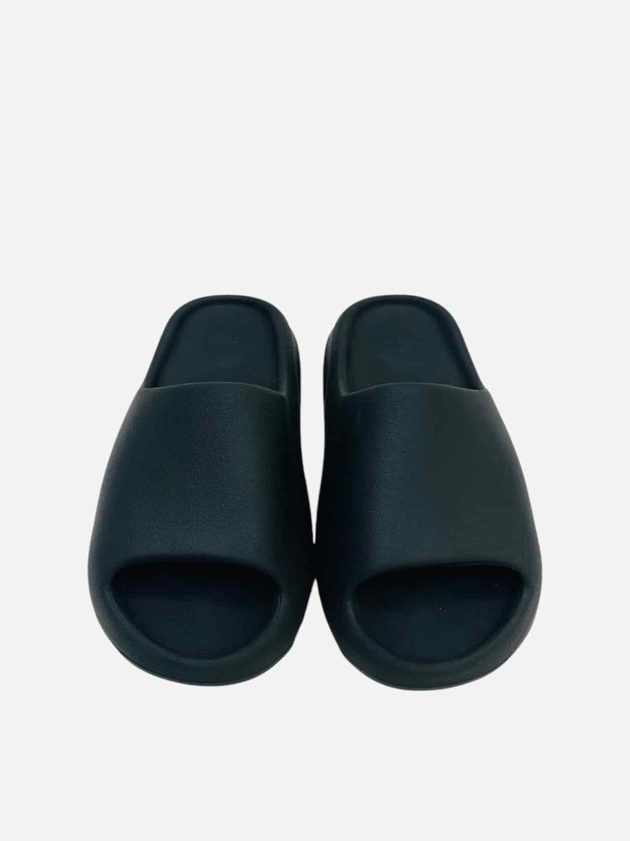 Pre - loved ADIDAS YEEZY Onyx Black Slides 36 at Reems Closet