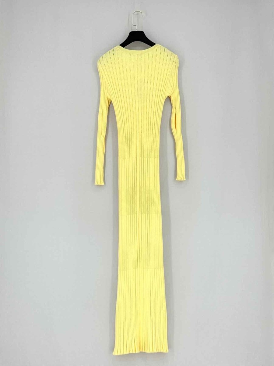 Pre - loved AERON Knitted Yellow Size XSmall Long Dress at Reems Closet