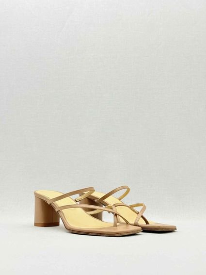 Pre - loved AEYDE Anni Beige Size EU 39 Heeled Sandals at Reems Closet