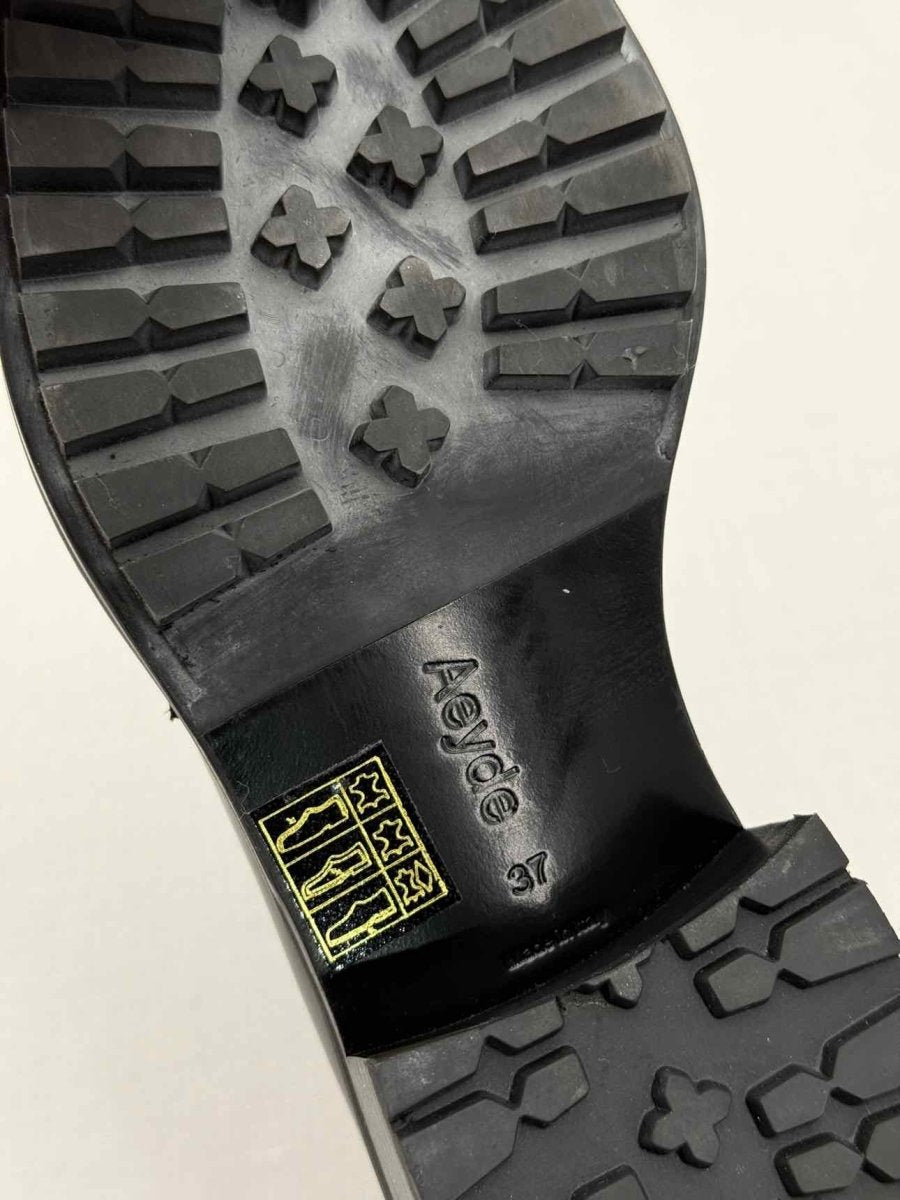 Pre - loved AEYDE Black Size EU 37 Loafers at Reems Closet