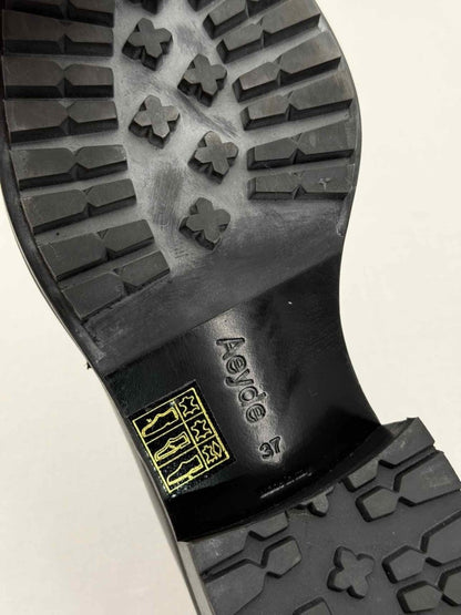 Pre - loved AEYDE Black Size EU 37 Loafers at Reems Closet