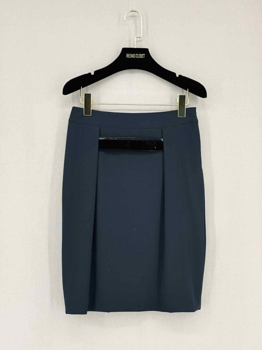 Pre - loved AGNONA Grey Size US 4 Knee Length Skirt at Reems Closet