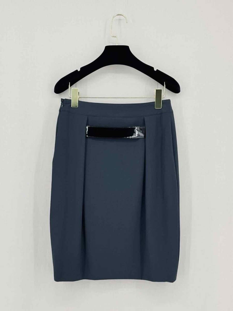 Pre - loved AGNONA Grey Size US 4 Knee Length Skirt at Reems Closet