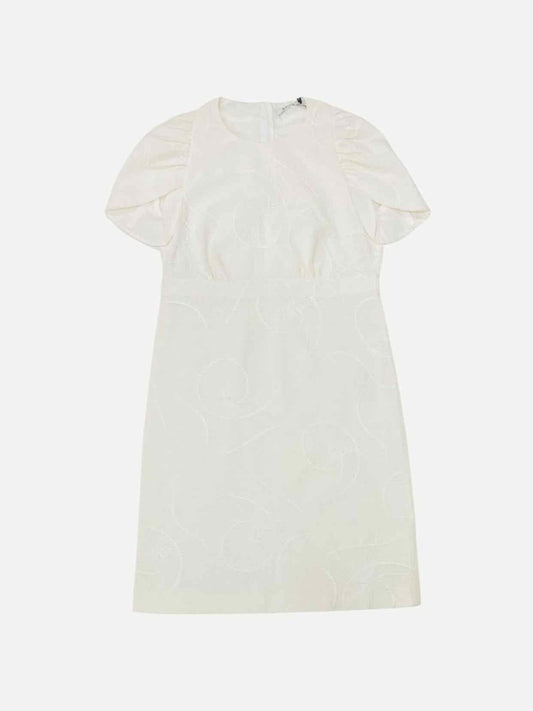 Pre - loved AGNONA Mini White Short Dress at Reems Closet