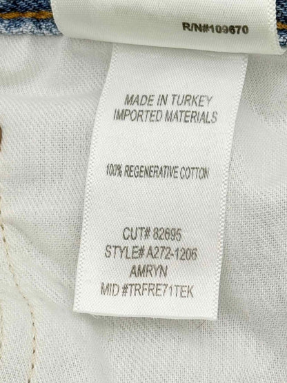 Pre - loved AGOLDE Amryn Light Blue Ripped Size 28 Jeans at Reems Closet