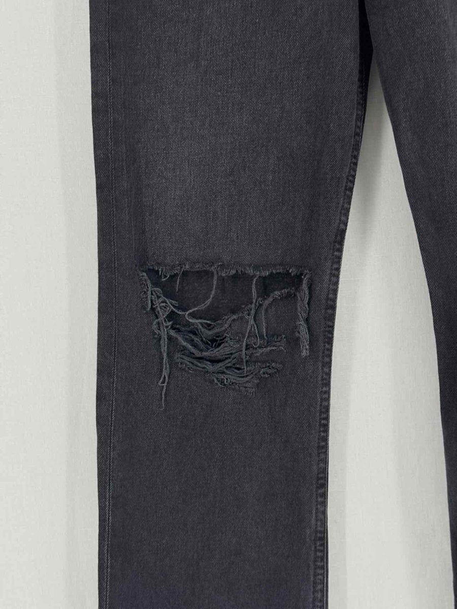 Pre - loved AGOLDE Black Distressed Size 24 Jeans at Reems Closet