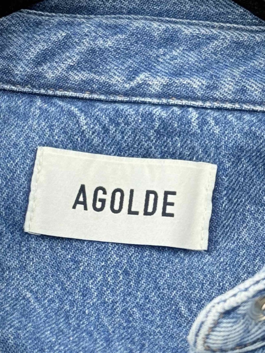 Pre - loved AGOLDE Blue Size Medium Jacket at Reems Closet