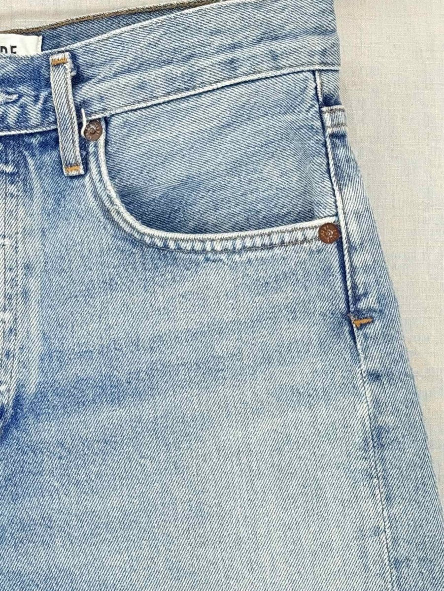 Pre - loved AGOLDE Parker Long Blue Size 25 Shorts at Reems Closet