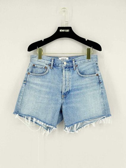Pre - loved AGOLDE Parker Long Blue Size 25 Shorts at Reems Closet