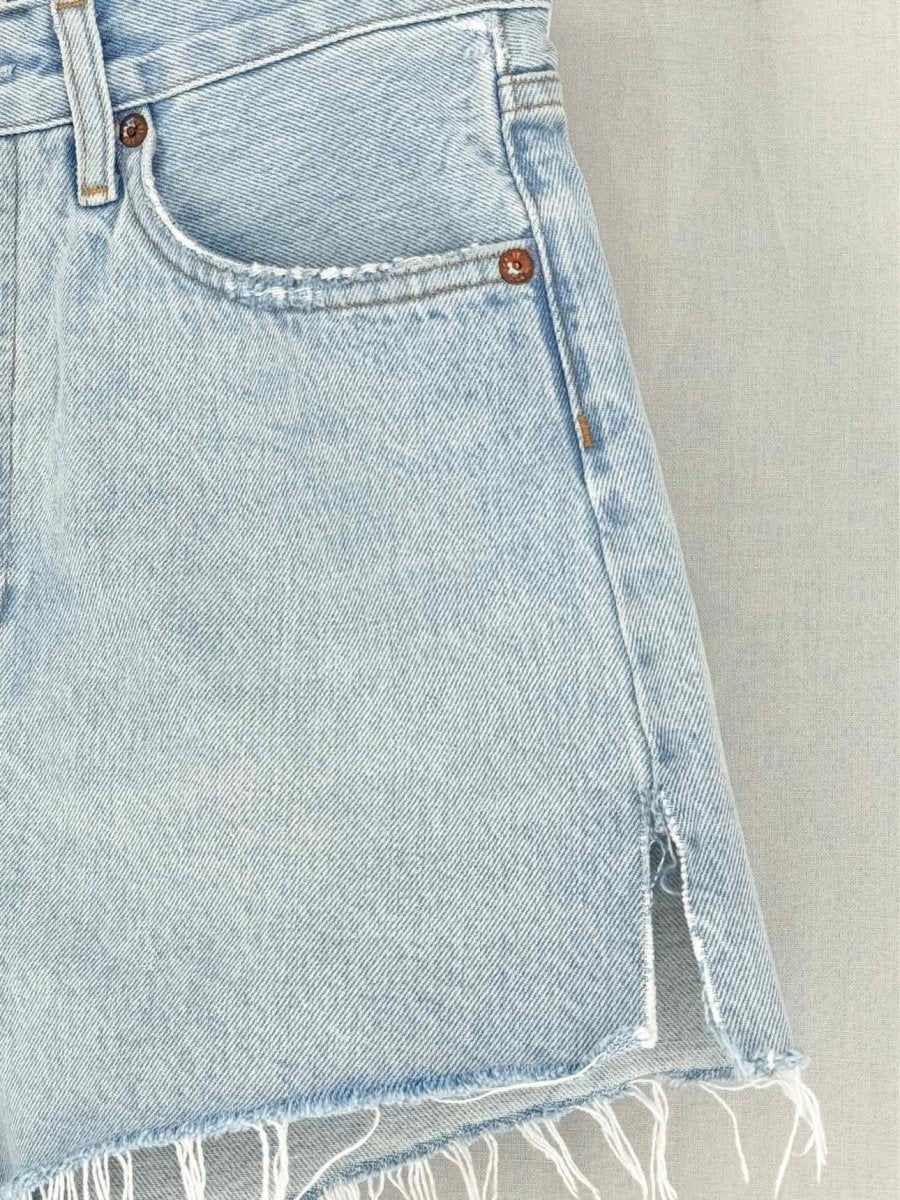 Pre - loved AGOLDE Parker Long Faded Blue Size 26 Shorts at Reems Closet