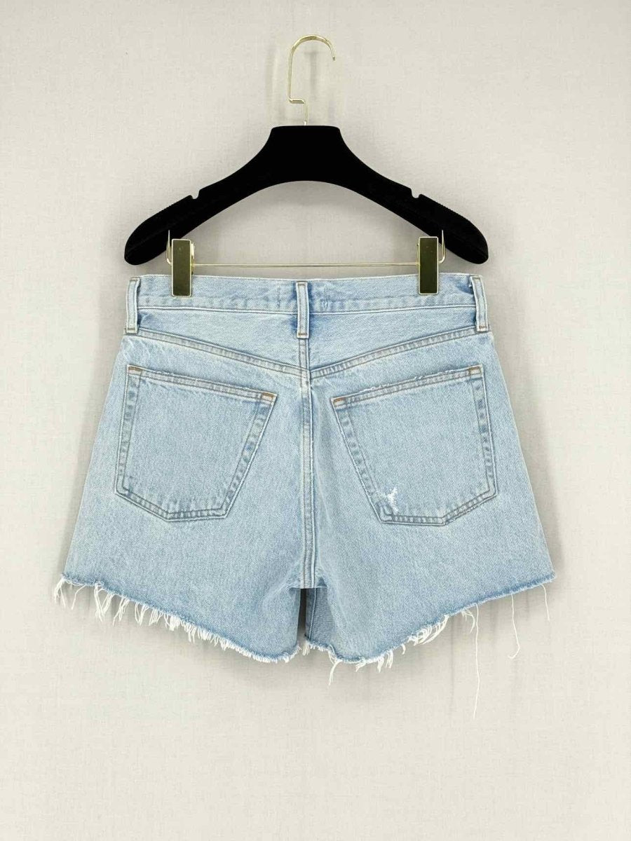 Pre - loved AGOLDE Parker Long Faded Blue Size 26 Shorts at Reems Closet
