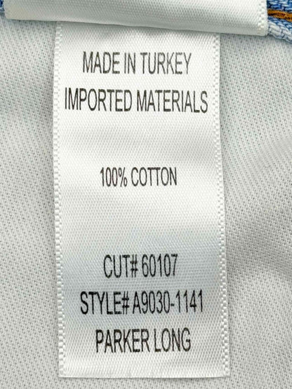 Pre - loved AGOLDE Parker Long Faded Blue Size 26 Shorts at Reems Closet