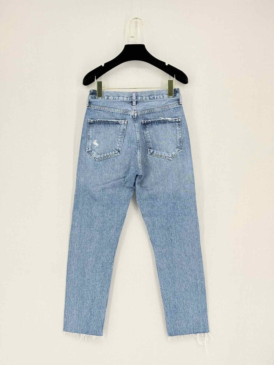 Pre - loved AGOLDE Riley Blue Size 24 Jeans at Reems Closet