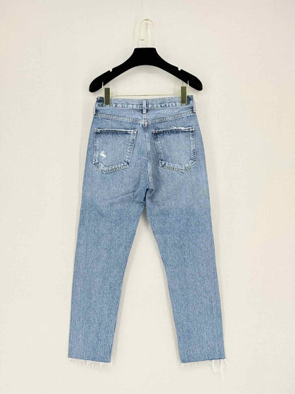 Pre - loved AGOLDE Riley Blue Size 24 Jeans at Reems Closet