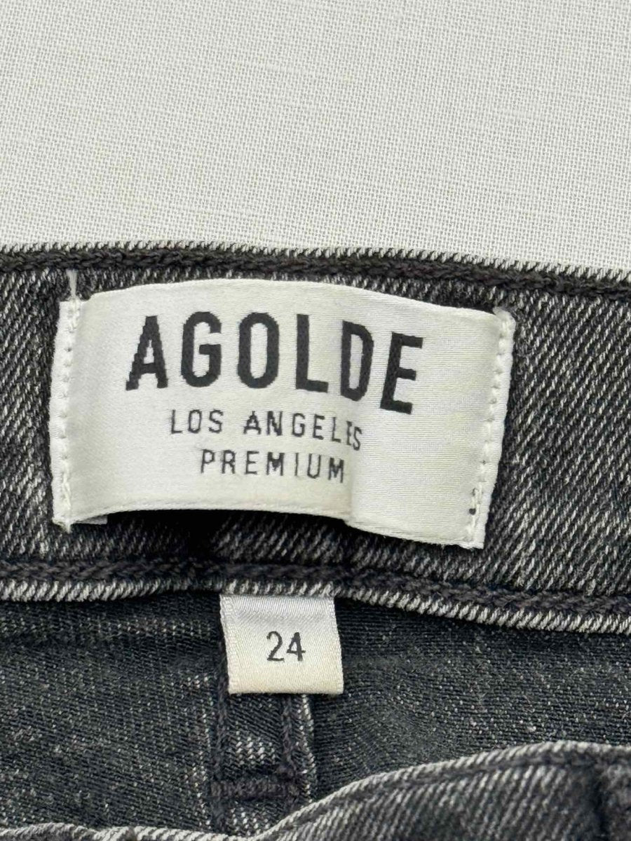 Pre - loved AGOLDE Sophie Crop Grey Washed Size 24 Jeans at Reems Closet