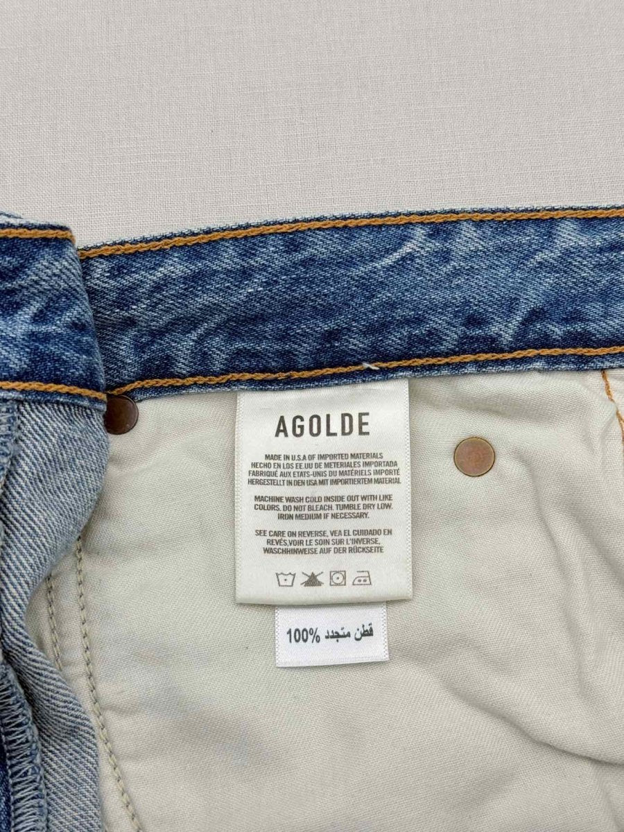 Pre-loved AGOLDE Vana Fold Blue Size 29 Jeans at Reems Closet