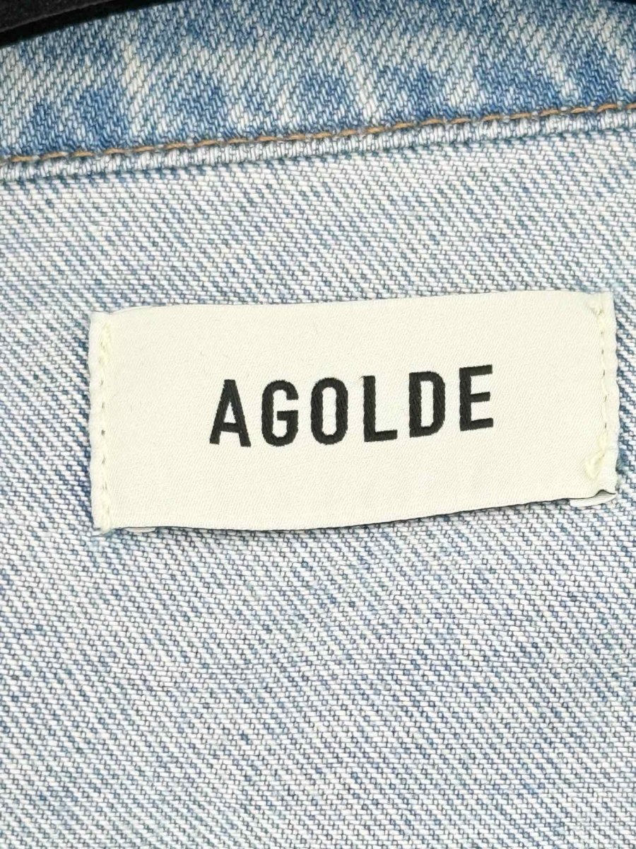 Pre - loved AGOLDE Wayne Dropped Blue Size Medium Jacket at Reems Closet