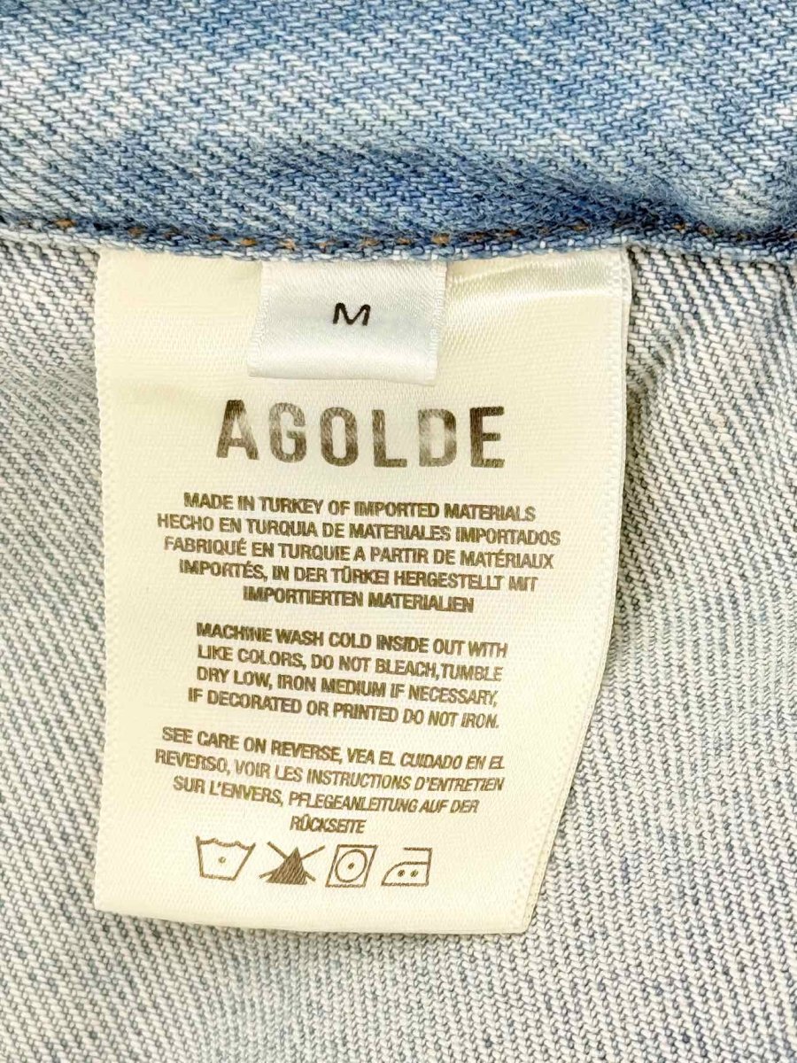 Pre - loved AGOLDE Wayne Dropped Blue Size Medium Jacket at Reems Closet