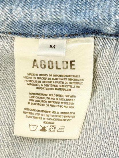 Pre - loved AGOLDE Wayne Dropped Blue Size Medium Jacket at Reems Closet