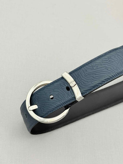 Pre - loved AIGNER Blue Belt at Reems Closet