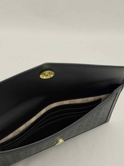 Pre - loved AIGNER Envelope Black Wristlet at Reems Closet