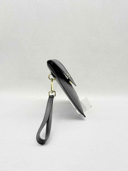 Pre - loved AIGNER Envelope Black Wristlet at Reems Closet