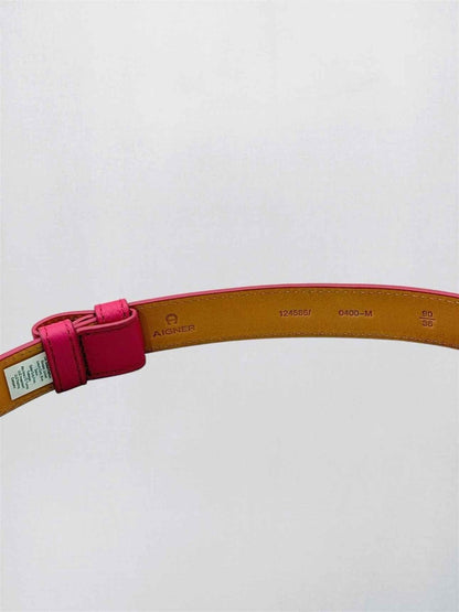 Pre-loved AIGNER Pink Belt at Reems Closet