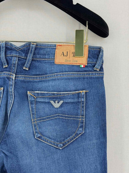 Pre-loved AJ ARMANI JEANS Eco Ice Blue Size 28 Jeans at Reems Closet