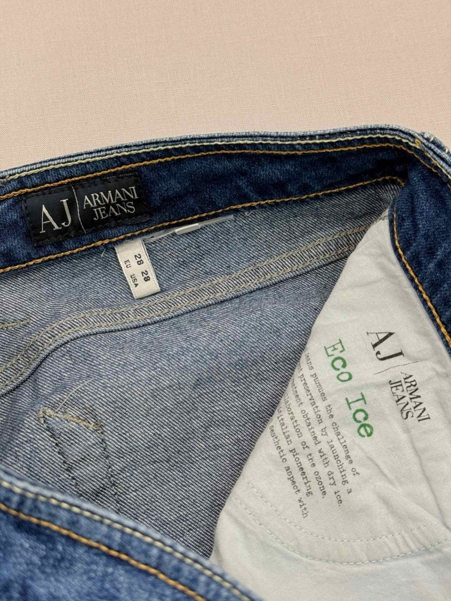 Pre-loved AJ ARMANI JEANS Eco Ice Blue Size 28 Jeans at Reems Closet