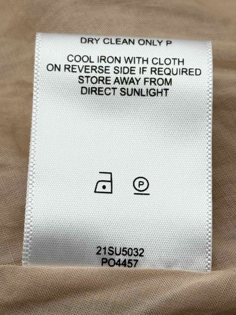 Pre - loved AJE. Beige Pleated Size US 8 Short Dress at Reems Closet