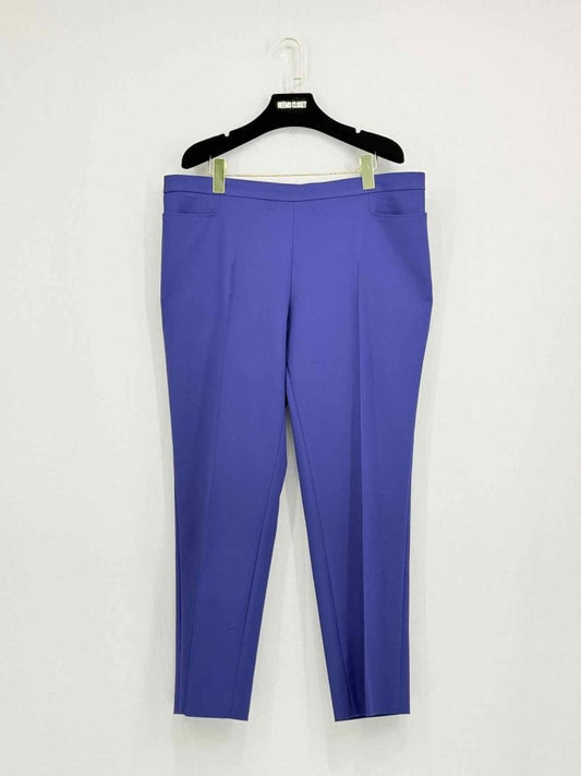 Pre - loved AKRIS Navy Blue Size US 14 Pants at Reems Closet