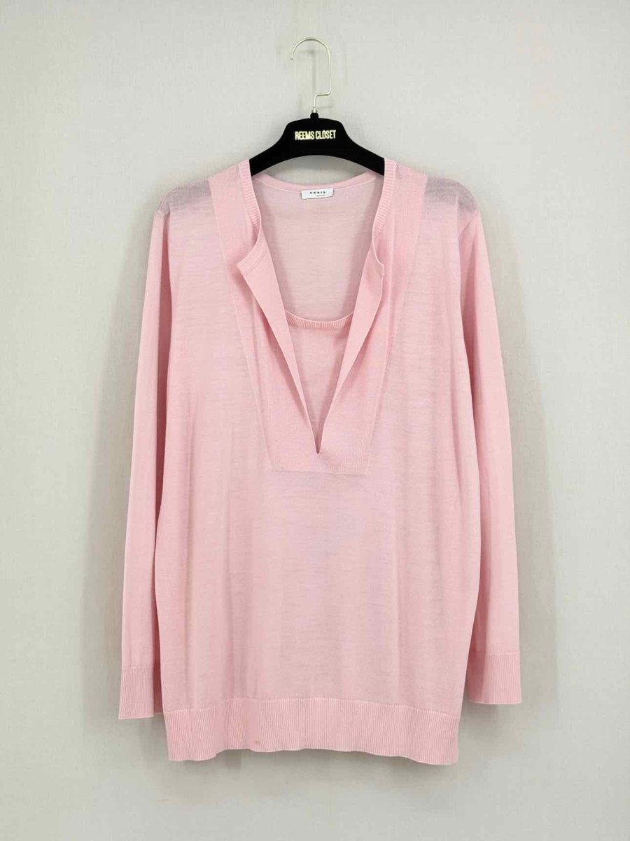 Pre - loved AKRIS Pink Size US 12 Jumper at Reems Closet