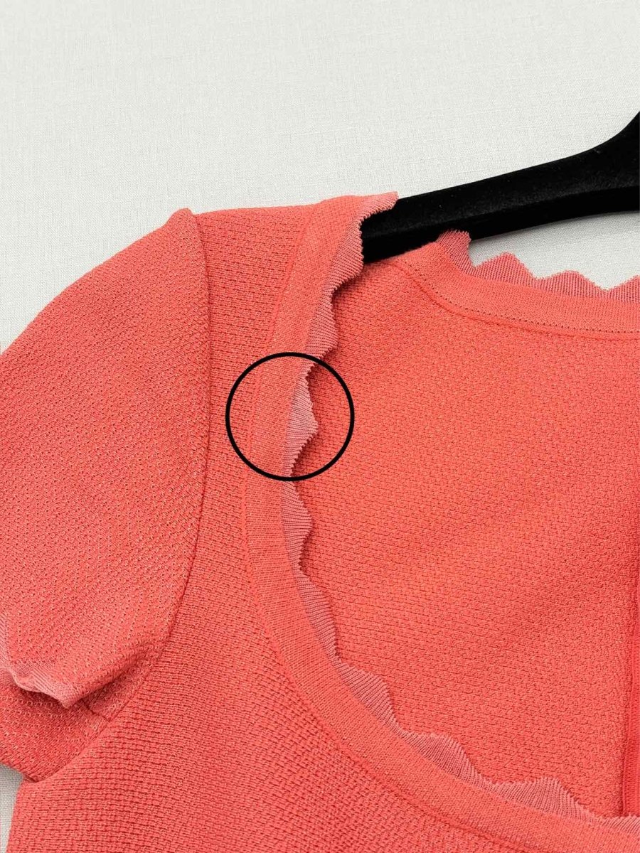 Pre-loved ALAIA Azzedine Coral Size US 2 Short Dress at Reems Closet