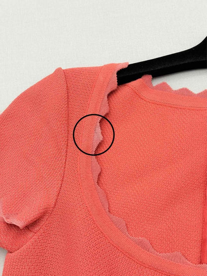Pre-loved ALAIA Azzedine Coral Size US 2 Short Dress at Reems Closet