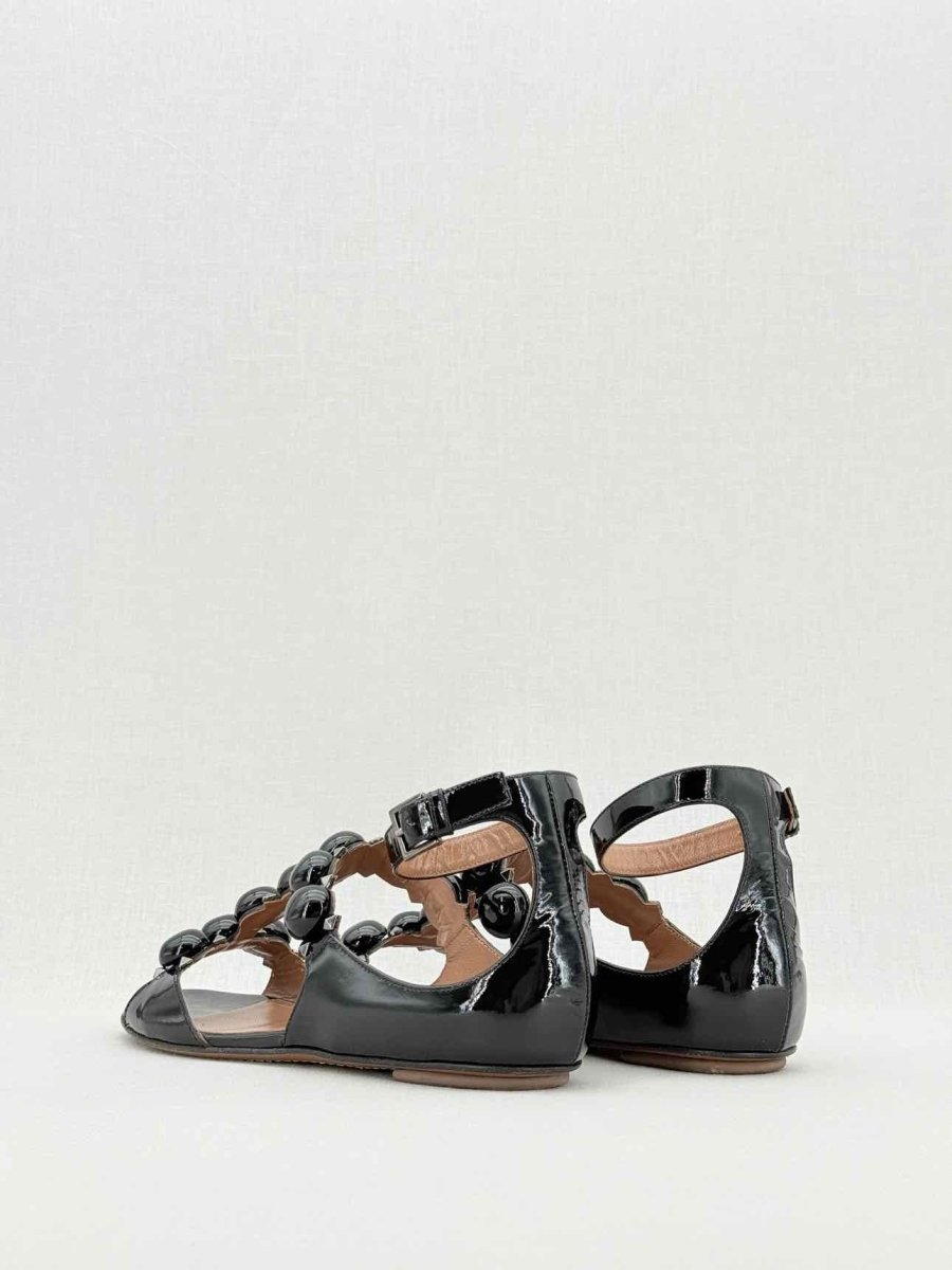 Pre - loved ALAIA Bombe Black Size EU 39 Sandals at Reems Closet