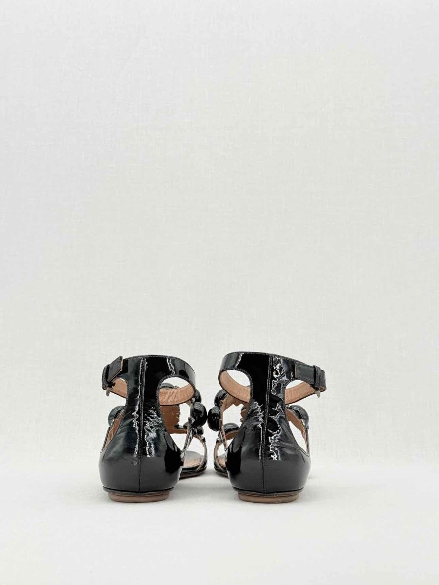 Pre - loved ALAIA Bombe Black Size EU 39 Sandals at Reems Closet