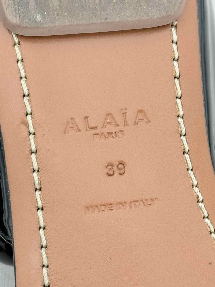 Pre - loved ALAIA Bombe Black Size EU 39 Sandals at Reems Closet