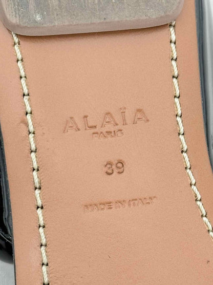 Pre - loved ALAIA Bombe Black Size EU 39 Sandals at Reems Closet