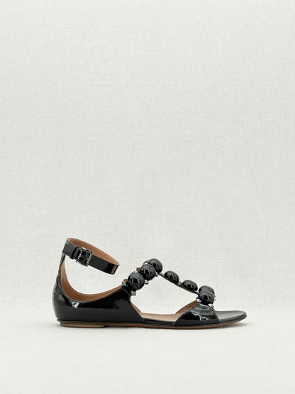 Pre - loved ALAIA Bombe Black Size EU 39 Sandals at Reems Closet
