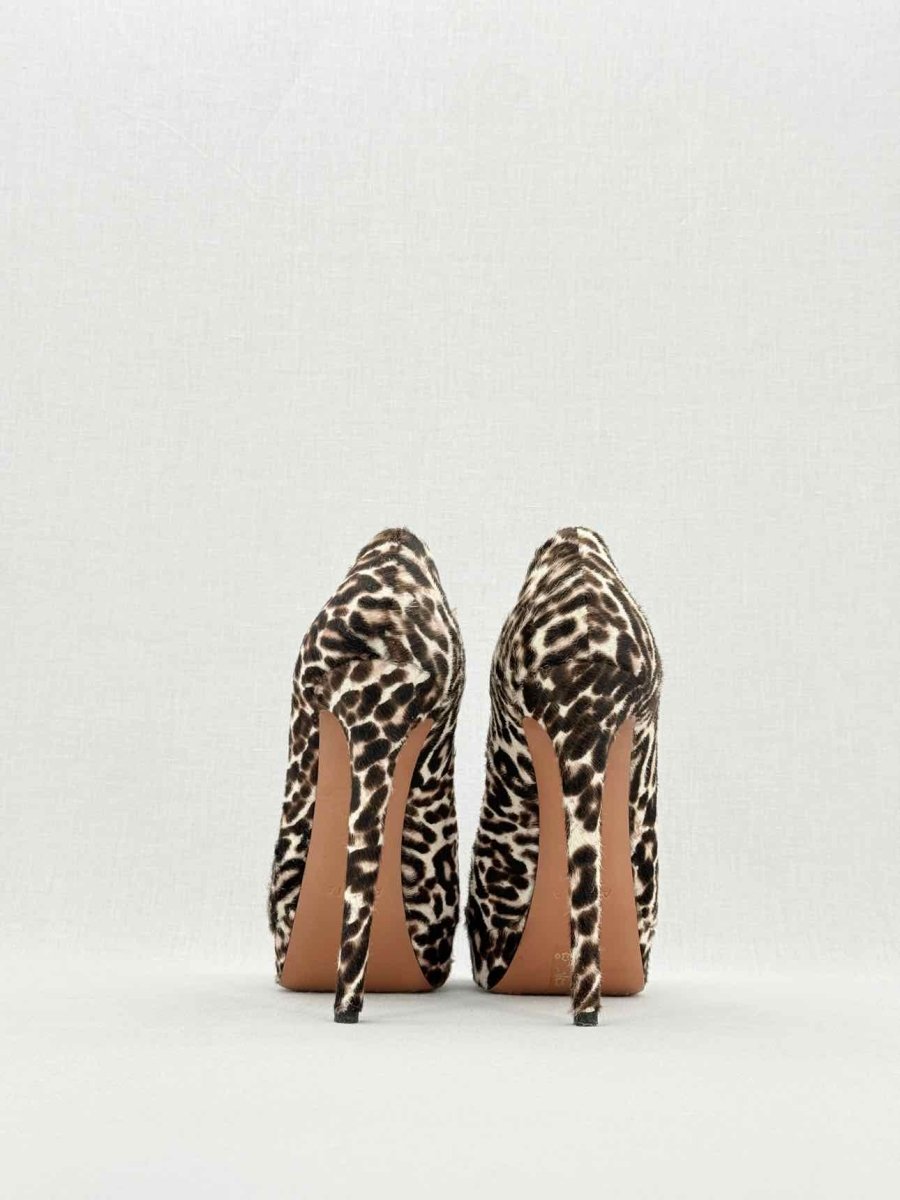 Pre - loved ALAIA Brown & Beige Leopard Size EU 38.5 Pumps at Reems Closet