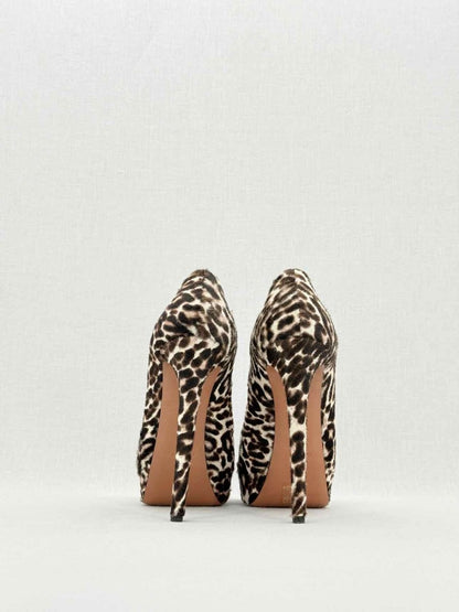 Pre - loved ALAIA Brown & Beige Leopard Size EU 38.5 Pumps at Reems Closet