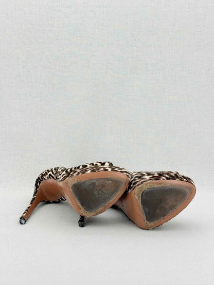 Pre - loved ALAIA Brown & Beige Leopard Size EU 38.5 Pumps at Reems Closet